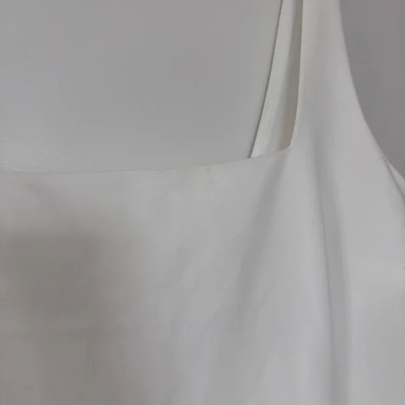 BHLDN Anthropologie Blake square neck Maxi Dress White Gown | Wedding NEW XL - Picture 8 of 10